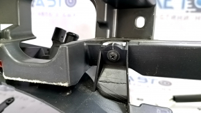 Торпедо передняя панель с AIRBAG Toyota Prius 50 16-22 черная, трещины в креплениях
