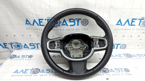 Руль голый Volvo XC90 16-23 кожа черная, без подогрева и лепестков, потерт, царапины