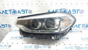 Фара передня ліва в зборі BMW X3 G01 18-21 галоген+LED, з кріпленням