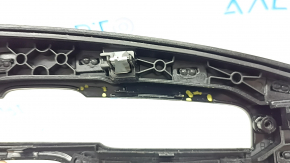 Накладка центральной консоли BMW X3 G01 18-21 черная, вставка под дерево Var.poplar, grey, с эмблемой, царапины, вздулся хром, сломаны крепления, потерта