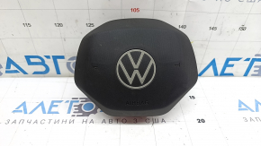 Подушка безопасности airbag в руль водительская VW Tiguan 22-24 черная, ржавый пиропатрон
