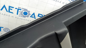 Обшивка двери карточка задняя правая Ford Explorer 21-24 кожа черная без шторки, XLT, подлокотник кожа черная, вставка хром, с ручкой, царапины, потерта