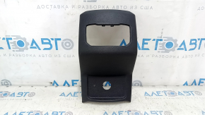 Накладка центральної консолі задня Ford Fusion mk5 17-20 чорна, під дефлектор, подряпини