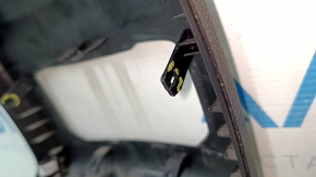 Накладка центральной консоли задняя Ford Fusion mk5 17-20 черная, под дефлектор, царапины