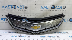 Решетка радиатора grill Chevrolet Volt 16- хром, с эмблемой, песок