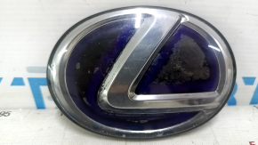 Эмблема двери багажника Lexus CT200h 11-17 царапины, воздух внутри, сломано крепление