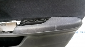 Обшивка дверей картка передня права Honda Insight 19-22 чорна, підлокітник та накладка тканина, під хімчистку, подряпини