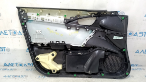 Обшивка дверей картка передня права Honda Insight 19-22 чорна, підлокітник та накладка тканина, під хімчистку, подряпини