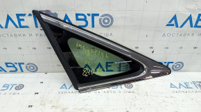 Форточка глухе скло задня ліва Honda Insight 19-22 хром, надірваний ущільнювач, подряпини на хромі