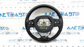 Руль голый Jeep Grand Cherokee WK2 14-21 кожа черная, с подогревом, царапины под перешив