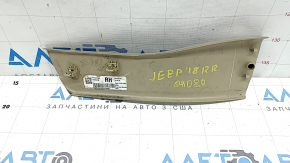 Накладка порога задняя правая Jeep Grand Cherokee WK2 11-21 бежевая, царапины, под чистку