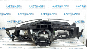 Торпедо передняя панель с AIRBAG Jeep Grand Cherokee WK2 14-21 черная, с накладками, царапины