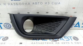 Решетка бампера правая Jeep Compass 17-21 под птф с молдингом структура, надломано крепления, песок