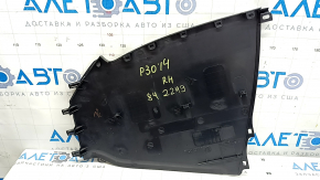 Накладка центральной консоли боковая правая Toyota Prius 30 10-15 черная, царапины, побелела