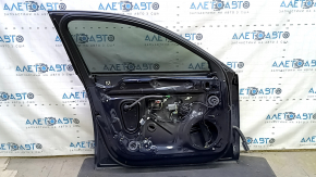 Дверь в сборе передняя левая Audi A4 B9 17-19 синий LX5R, keyless, примята