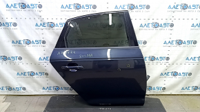 Двері в зборі задня права Audi A4 B9 17-19 синій LX5R, keyless, тичка