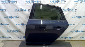 Двері в зборі задня ліва Audi A4 B9 17-19 синій LX5R, keyless, тичка