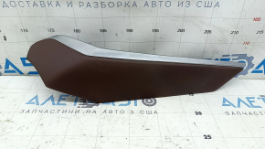 Накладка центральної консолі ліва Toyota Venza 21-24 шкіра, коричнева