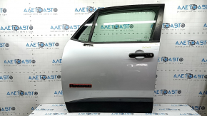 Двері в зборі передня ліва Jeep Renegade 15-23 keyless, Trailhawk, срібло PSN, вм'ятина, потрісканий ущільнювач