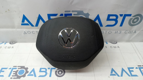 Подушка безпеки airbag в кермо водійська Volkswagen ID.4 21-22 чорна, без проводки, подряпини