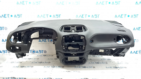 Торпедо передня панель без AIRBAG Jeep Renegade 15-17 чорна TRAILHAWK, подряпини