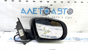 Дзеркало бічне праве в зборі Jeep Cherokee KL 14-23 7+7 пінів, BSM, підігрів, підсвічування, поворотник, графіт, подряпина, тріснуть корпус