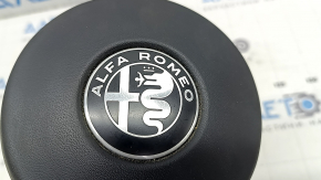 Подушка безопасности airbag в руль водительская Alfa Romeo Stelvio 20-25 черная, царапины