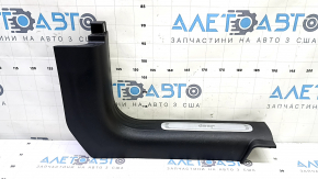 Накладка порога передняя правая Jeep Cherokee KL 16-22 черная с хромом, царапины, потерта
