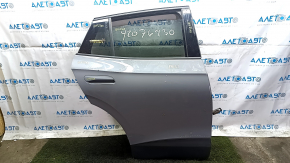 Двері в зборі задня ліва Volkswagen ID.4 21-22 сірий LA7C, фарбована, сміття під фарбою, полізла фарба, тичка зсередини