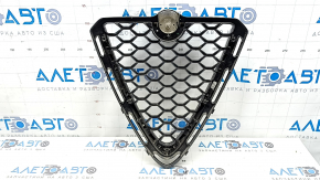 Решетка радиатора grill в сборе Alfa Romeo Stelvio 18-22 с эмблемой, песок