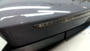 Зеркало боковое левое в сборе Volkswagen ID.4 21-23 12+2 пина, поворотник, подсветка, подогрев, BSM, серый LA7C, царапины