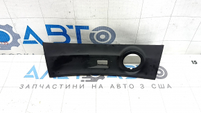 Накладка центральной консоли Alfa Romeo Stelvio 18-22 черная под прикуриватель и usb, царапины