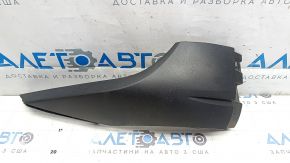 Губа переднього бампера ліва Volkswagen ID.4 21-22 структура, чорна, подряпини, тріщина, тріснуте кріплення, надлам кріплення