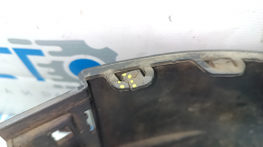 Губа переднего бампера левая Volkswagen ID.4 21-23 структура, черная, царапины, трещина, треснуто крепление, надлом крепления