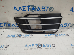 Решетка переднего бампера правая Audi Q5 80A 18-20 без радара с хромом, S-Line
