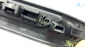 Накладка порога задняя правая BMW X5 F15 14-18 черная под 2 ряда с хром вставкой, тип 2, царапины, надломано крепление