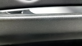 Обшивка двери карточка передняя правая BMW X5 F15 14-18 кожа черная Dakota, Harman Kardon, вставка и подлокотник черная кожа, молдинг под дерево, с подсветкой и ручкой, царапины, надрыв, вмятины, надл