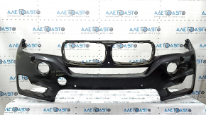 Бампер передній голий BMW X5 F15 14-18 під 2 парктроніки, омивачі фар, камеру, графіт A90, тички, надламані кріплення