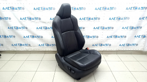 Пасажирське сидіння Toyota Venza 21-24 електро, з airbag, шкіра чорна, підігрів, вентиляція, перфорація, XLE, Limited, під чищення, подряпини