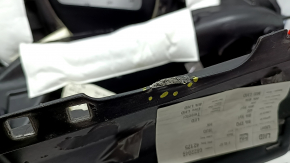 Торпедо передняя панель с AIRBAG BMW X5 F15 14-18 кожа черная Dakota, под проекцию, надломано крепление, сломаны крепления, царапины, вмятины, под чистку