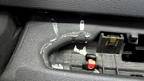 Торпедо передняя панель с AIRBAG BMW X5 F15 14-18 кожа черная Dakota, под проекцию, надломано крепление, сломаны крепления, царапины, вмятины, под чистку