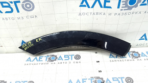 Накладка арки двери задняя правая Audi Q8 19-26 черный глянец, царапины, сломаны крепления