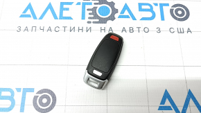 Ключ Audi Q8 19-26 4 кнопки, черный мат с мат хром