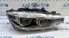 Фара передняя правая в сборе BMW 3 F30 16-18 LED, царапина, трещина на стекле