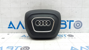 Подушка безопасности airbag в руль водительская Audi Q8 19-26 черная, царапины