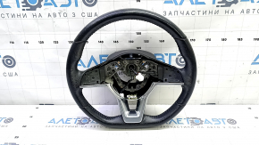 Кермо голе Nissan Rogue Sport 19-21 шкіра чорна з підігрівом під адаптивний круїз, без кнопок, під чистку, подряпина, надламане кріплення