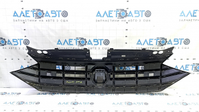 Решетка радиатора grill VW Jetta 19-21 без эмблемы под радар, песок