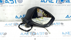 Дзеркало бічне праве у зборі Mazda CX-5 17-25 7 пінів, BSM, підігрів, поворотник, синє, подряпини