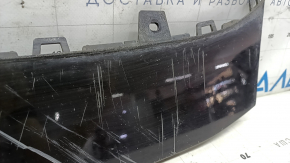 Накладка переднего бампера Audi A6 C7 16-18 рест, черная, царапины