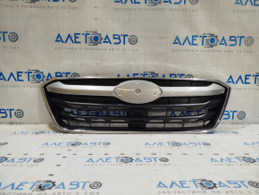 Решетка радиатора grill Subaru Outback 20-22 без эмблемы, молдинг серебро, обрамление хром